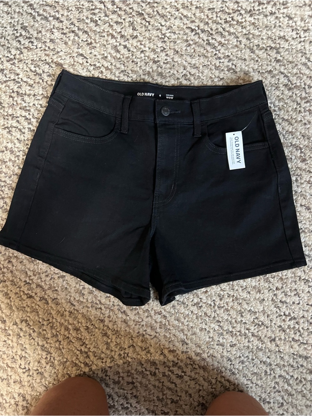 Old Navy Black Women's Denim Stretch Shorts